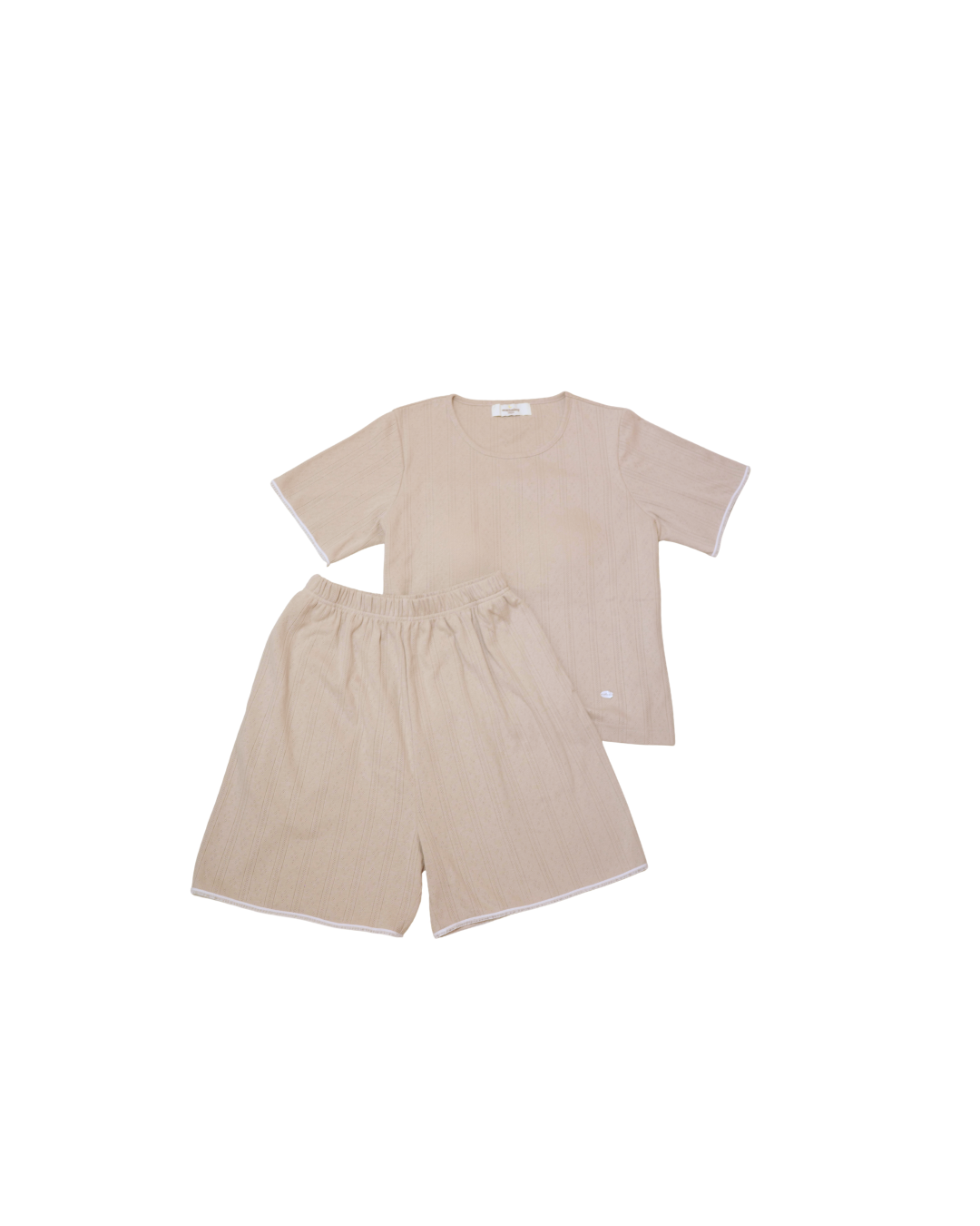 grace pajamas set - milk tea
